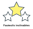 Fauteuils inclinables