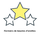 Fermoirs de boucles d'oreilles