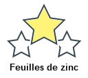 Feuilles de zinc