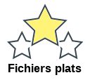 Fichiers plats