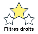 Filtres droits