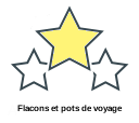 Flacons et pots de voyage