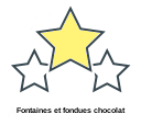 Fontaines et fondues chocolat