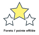 Forets ŕ pointe effilée