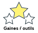Gaines ŕ outils