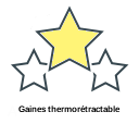 Gaines thermorétractable