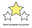 Gants de gardien de guichet