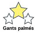 Gants palmés