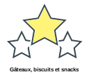 Gâteaux, biscuits et snacks