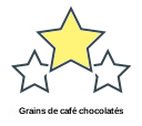 Grains de café chocolatés