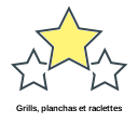 Grills, planchas et raclettes