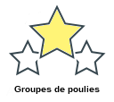 Groupes de poulies