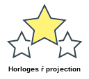 Horloges ŕ projection