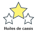 Huiles de cassis