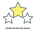 Huiles de foie de morue