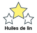 Huiles de lin