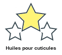 Huiles pour cuticules