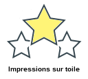 Impressions sur toile