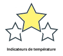 Indicateurs de température