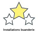 Installations buanderie