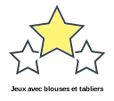 Jeux avec blouses et tabliers