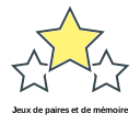 Jeux de paires et de mémoire