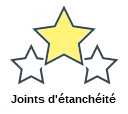 Joints d'étanchéité