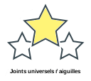 Joints universels ŕ aiguilles