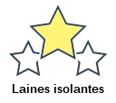 Laines isolantes