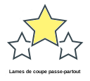 Lames de coupe passe-partout