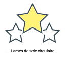 Lames de scie circulaire