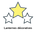 Lanternes décoratives