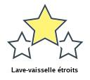 Lave-vaisselle étroits