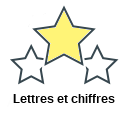 Lettres et chiffres