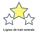 Lignes de trait centrale