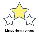 Limes demi-rondes