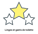 Linges et gants de toilette