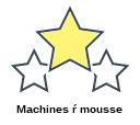 Machines ŕ mousse