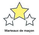 Marteaux de maçon