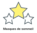 Masques de sommeil