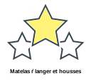 Matelas ŕ langer et housses