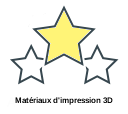 Matériaux d'impression 3D