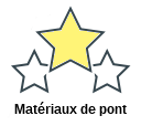 Matériaux de pont