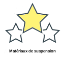 Matériaux de suspension