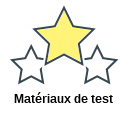 Matériaux de test