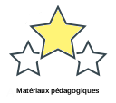 Matériaux pédagogiques