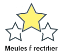 Meules ŕ rectifier