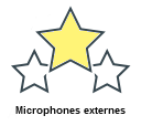 Microphones externes
