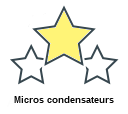 Micros condensateurs