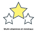Multi-vitamines et minéraux
